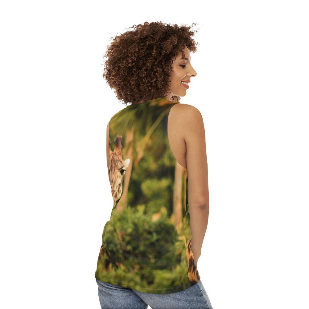 Giraffe Shock Unisex Adventure Tank Top - women back