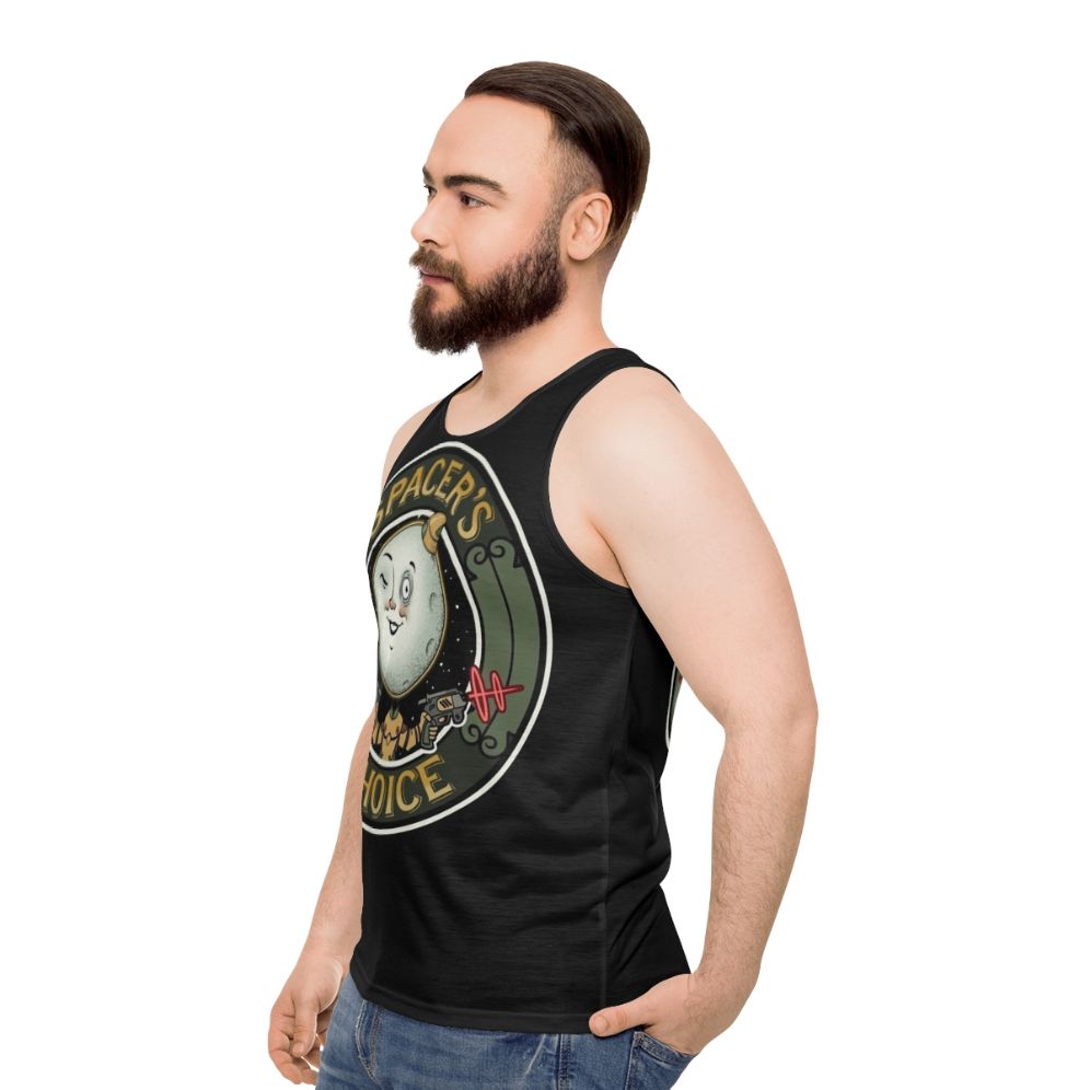 Spacer's Choice Unisex Tank Top from The Outer Worlds video game - men side