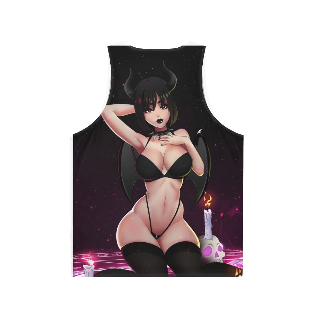 Unisex succubus girl anime tank top - Back