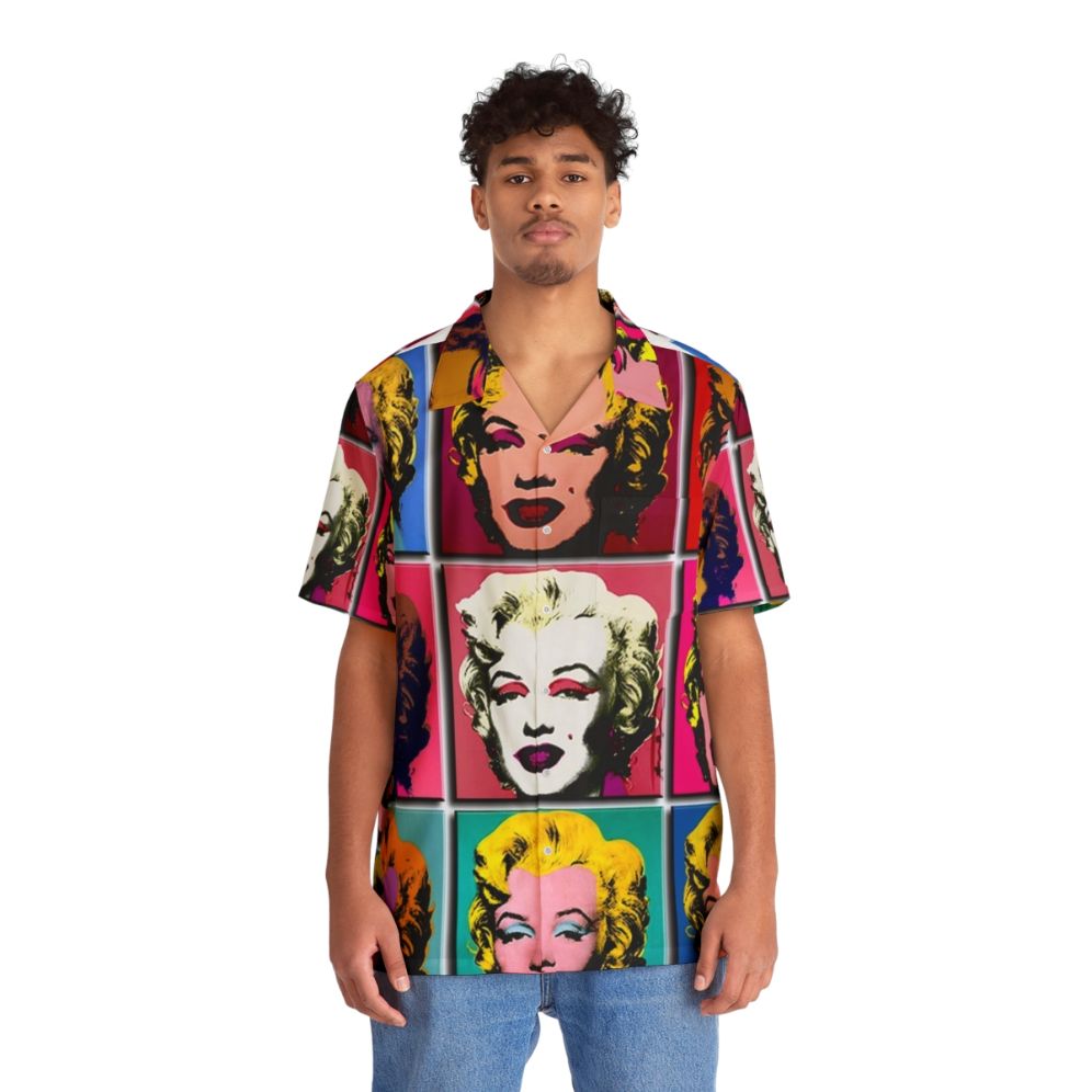 Marilyn Monroe Abstract Art Deco Pop Art Hawaiian Shirt - People Front