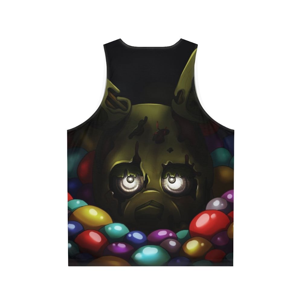 Springtrap Into The Pit V1 Unisex Tank Top - Back