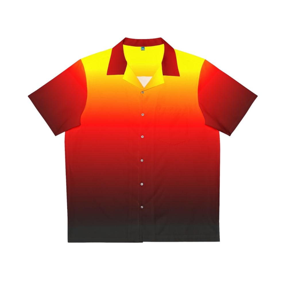 Ombre Sunset Hawaiian Shirt with Gradient Colors