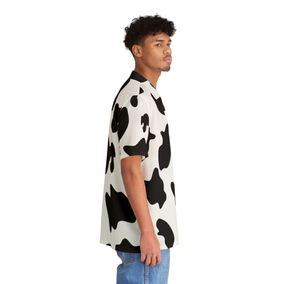 Cow pattern and spots animal print Hawaiian-style shirt - People Pight