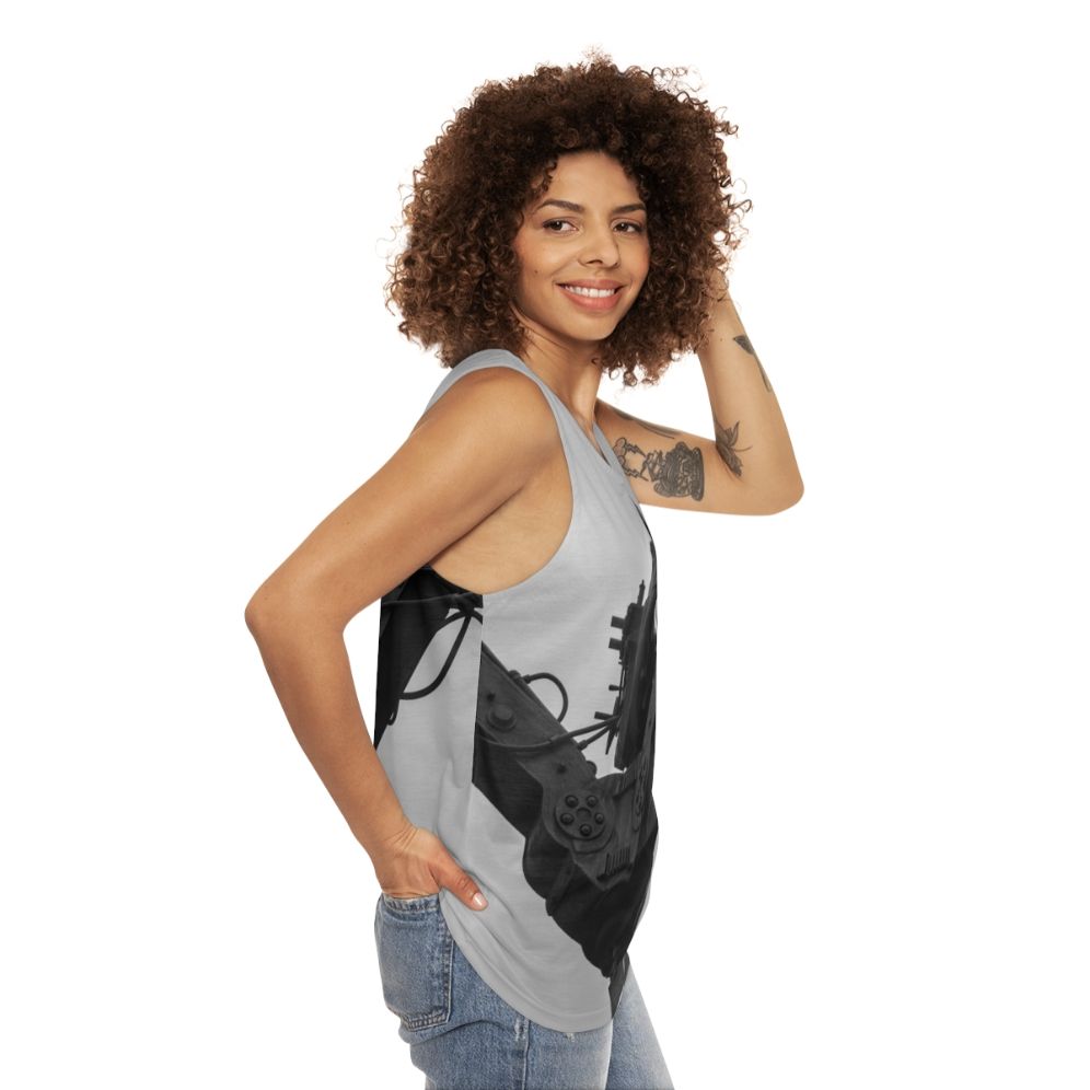 Unisex movie camera film camera tank top - women side