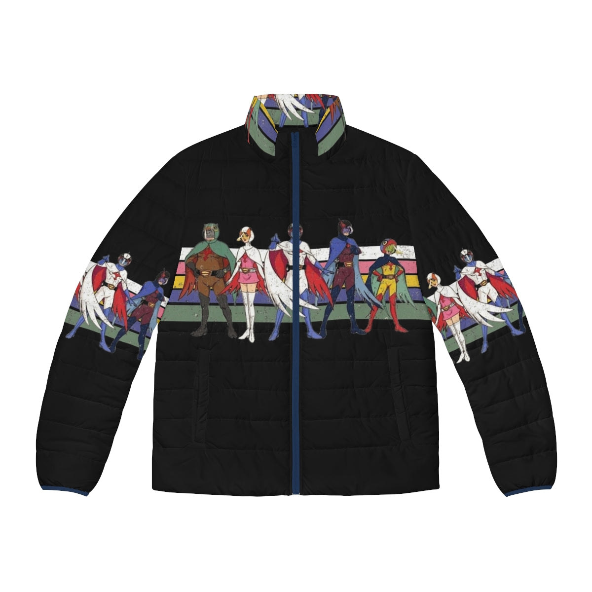 Retro G Force Battle of the Planets Puffer Jacket