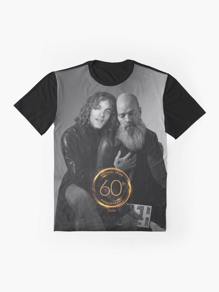 Michael Stipe 60th anniversary tribute graphic t-shirt - Flat lay