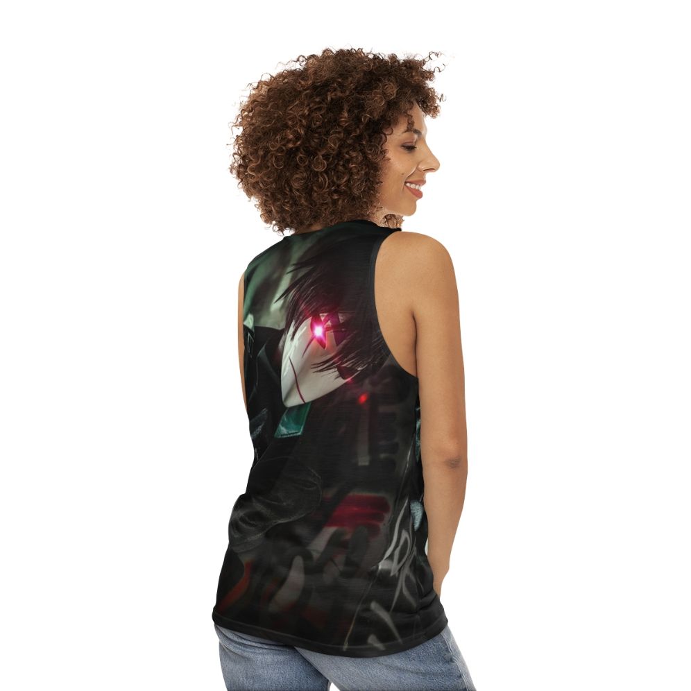 Darker Than Black Hei Anime Cosplay Tank Top - women back