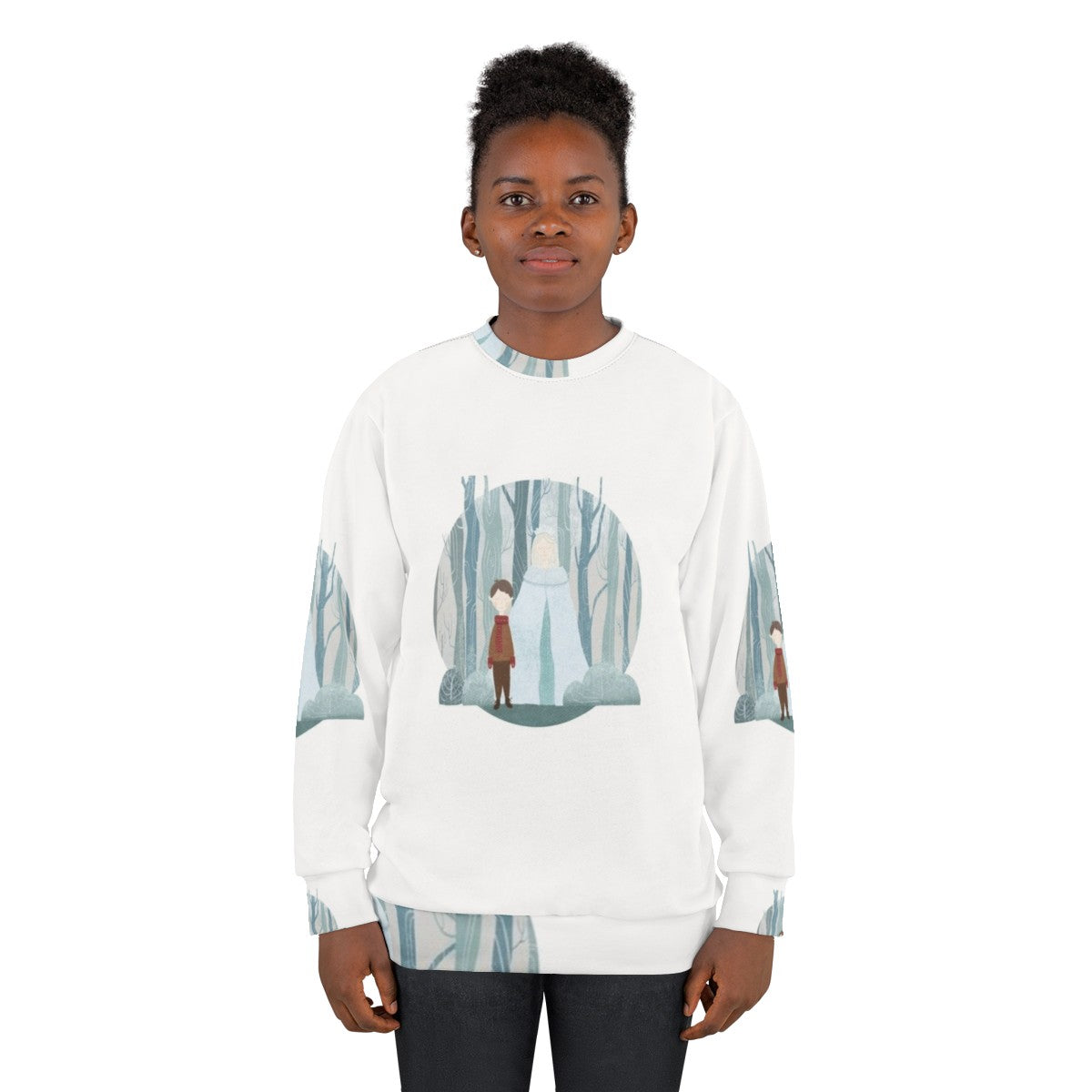 Snow Queen Sweatshirt with Fairytale Inspired Design - women