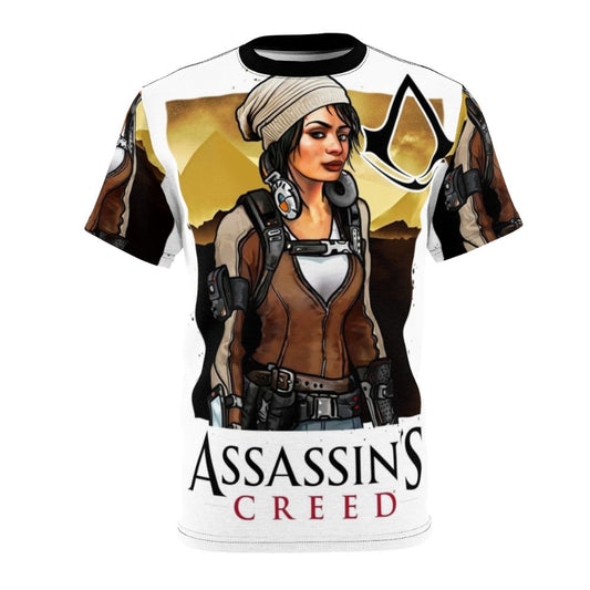 Assassin's Creed inspired t-shirt featuring a graphic design inspired by the popular video game franchise