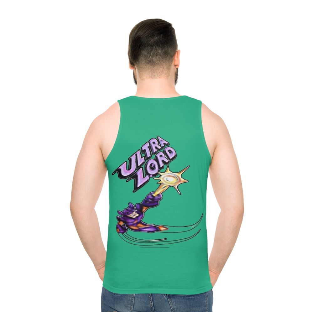 Ultra Lord Sheen Inspired Unisex Graphic Tank Top - men back