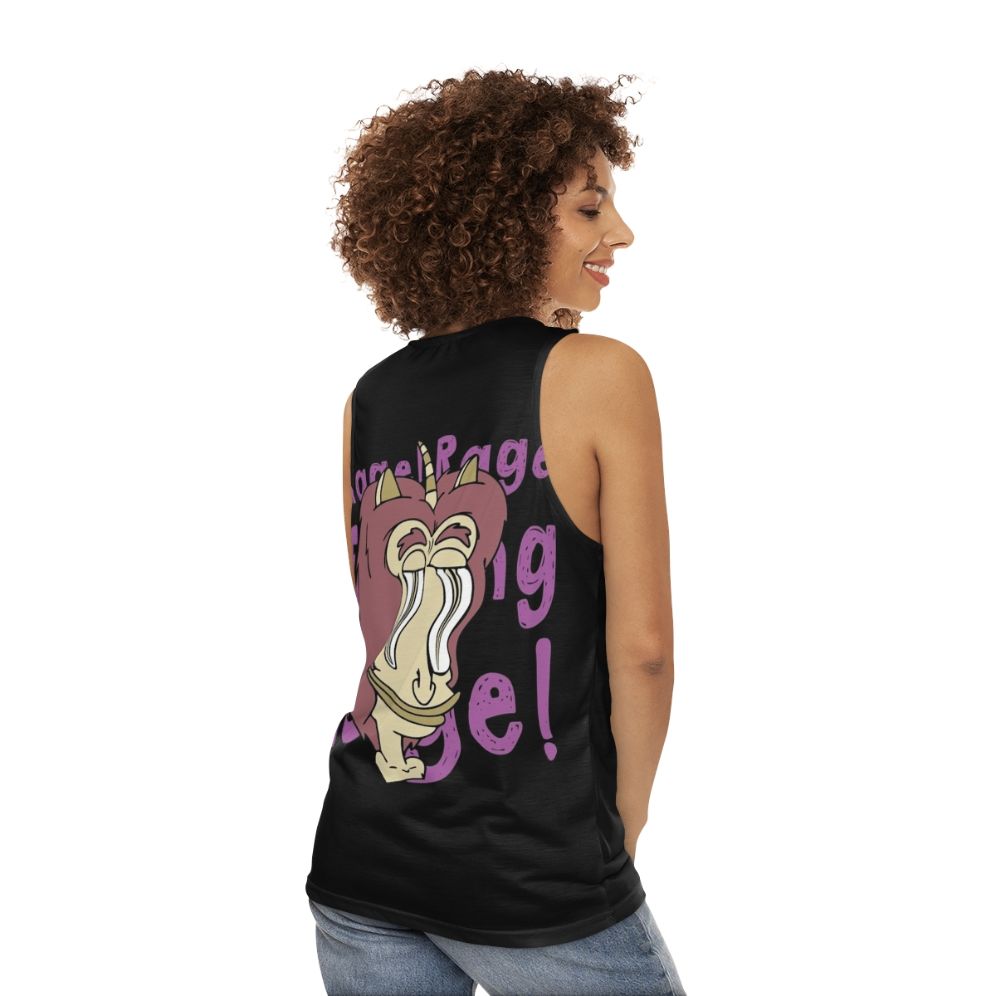 Big Mouth Hormone Monster Unisex Tank Top - women back