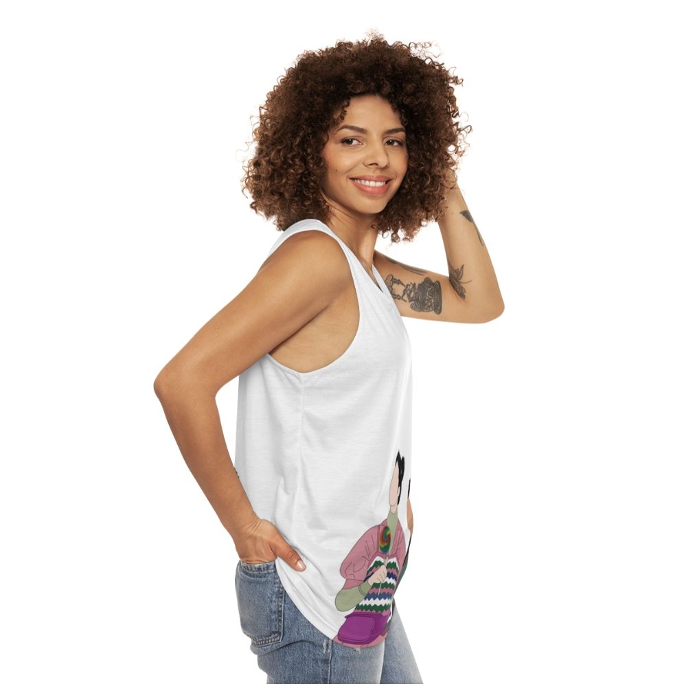 Sex Education Otis Milburn and Maeve Wiley Unisex Tank Top - women side