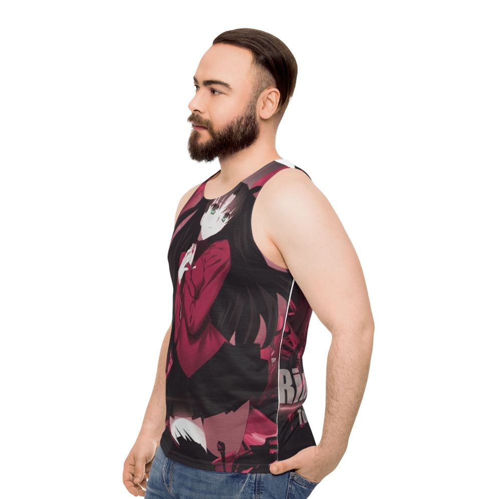 Rin Tohsaka Unisex Anime Tank Top - men side