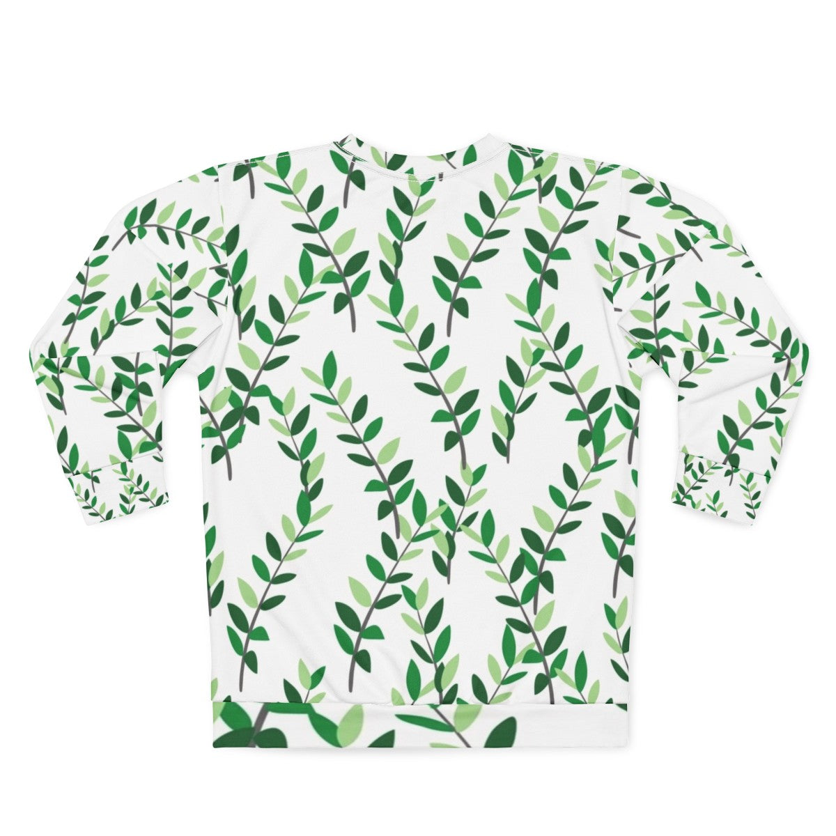 Zz plant leaves foliage botanical sweatshirt - Back