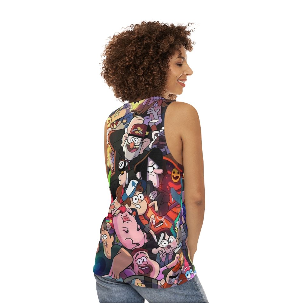 Gravity Falls Characters Unisex Tank Top - women back