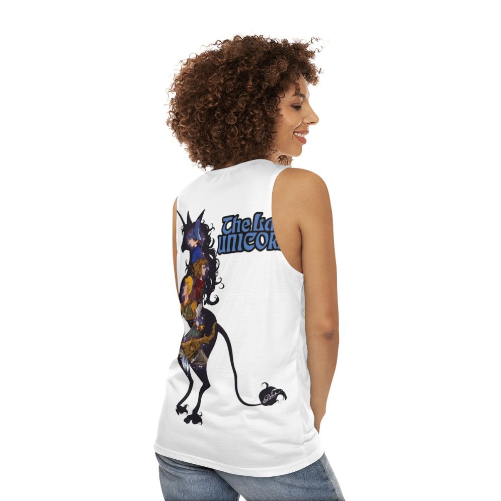 Unicorn Silhouette Unisex Tank Top - women back