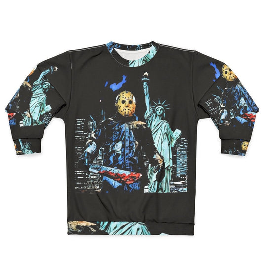 Jason Takes Manhattan Sweatshirt 2 featuring Friday the 13th character