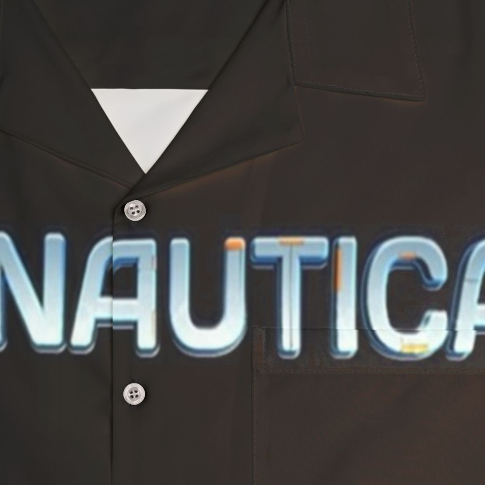 Subnautica Reaper Leviathan Hawaiian Shirt for Sci-Fi Underwater Gamers - Detail