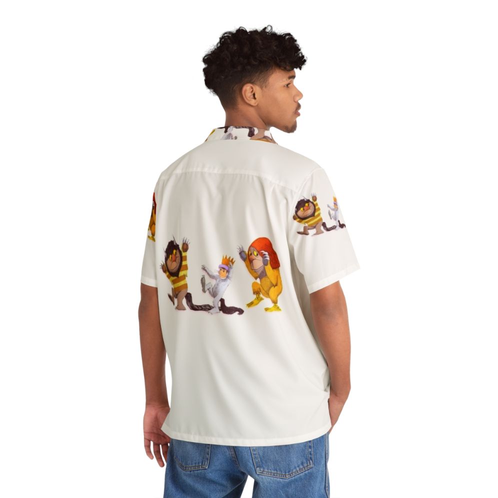 "Where the Wild Things Are Hawaiian Shirt - Featuring Max and Cute Dancing Monsters" - People Back