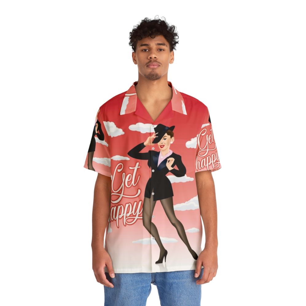 Vibrant Hawaiian Shirt Inspired by Judy Garland's Hollywood Style - People Front