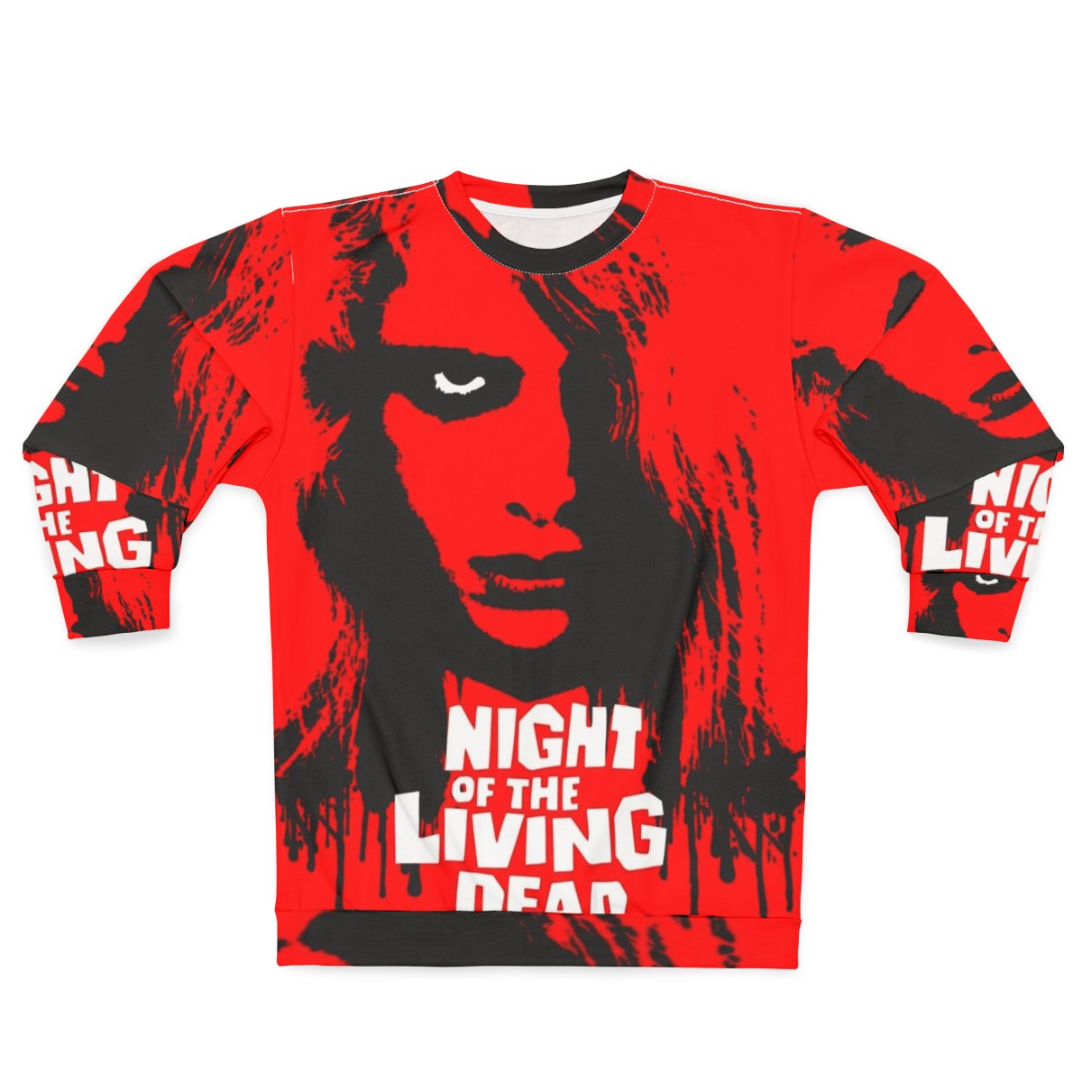 Night of the Living Dead Sweatshirt featuring a zombie graphic