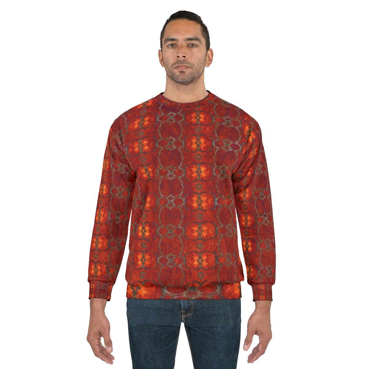 Bold African Tribal Pattern Sweatshirt - men