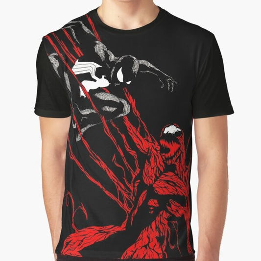 Spiderman Carnage Symbiote Graphic T-Shirt