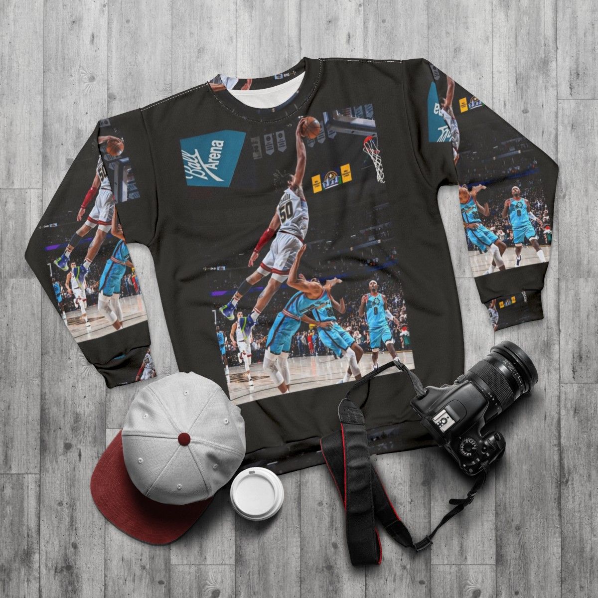 Aaron Gordon Dunk Basketball Sweatshirt - flat lay