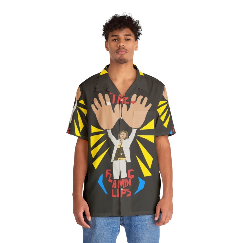 The Flaming Lips Big Hands Retro Hawaiian Shirt - People Front