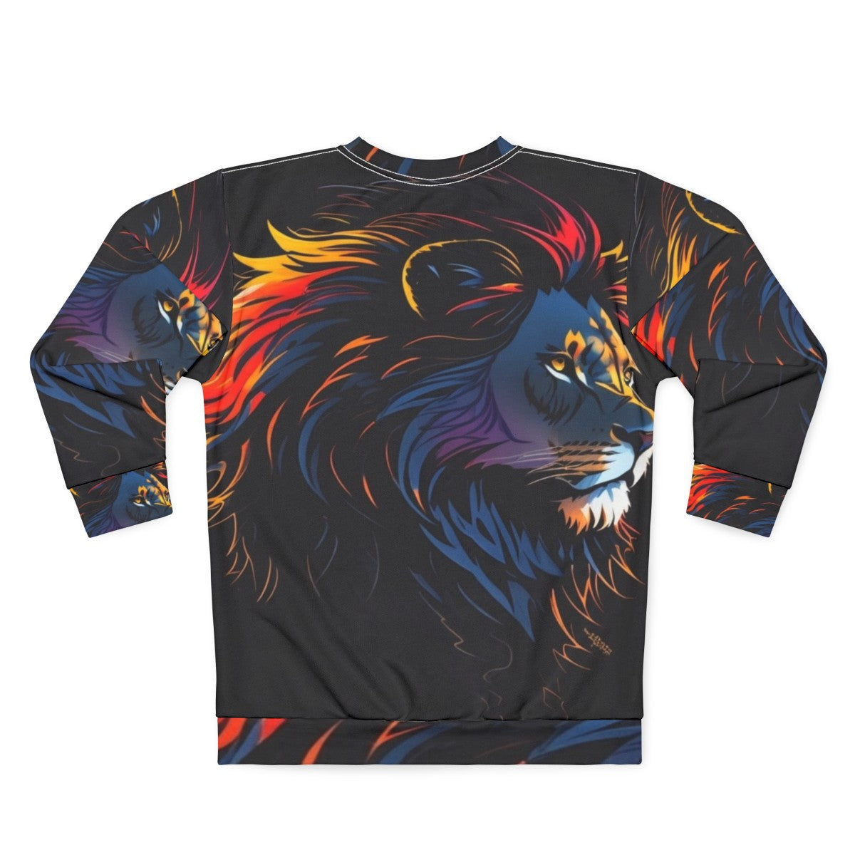 Legendary Lion Sweatshirt - Nature-Inspired Clothing - Back