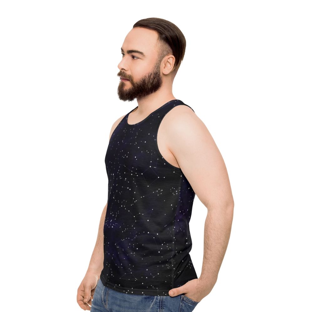 Northern Hemisphere Constellations Starry Tank Top - men side