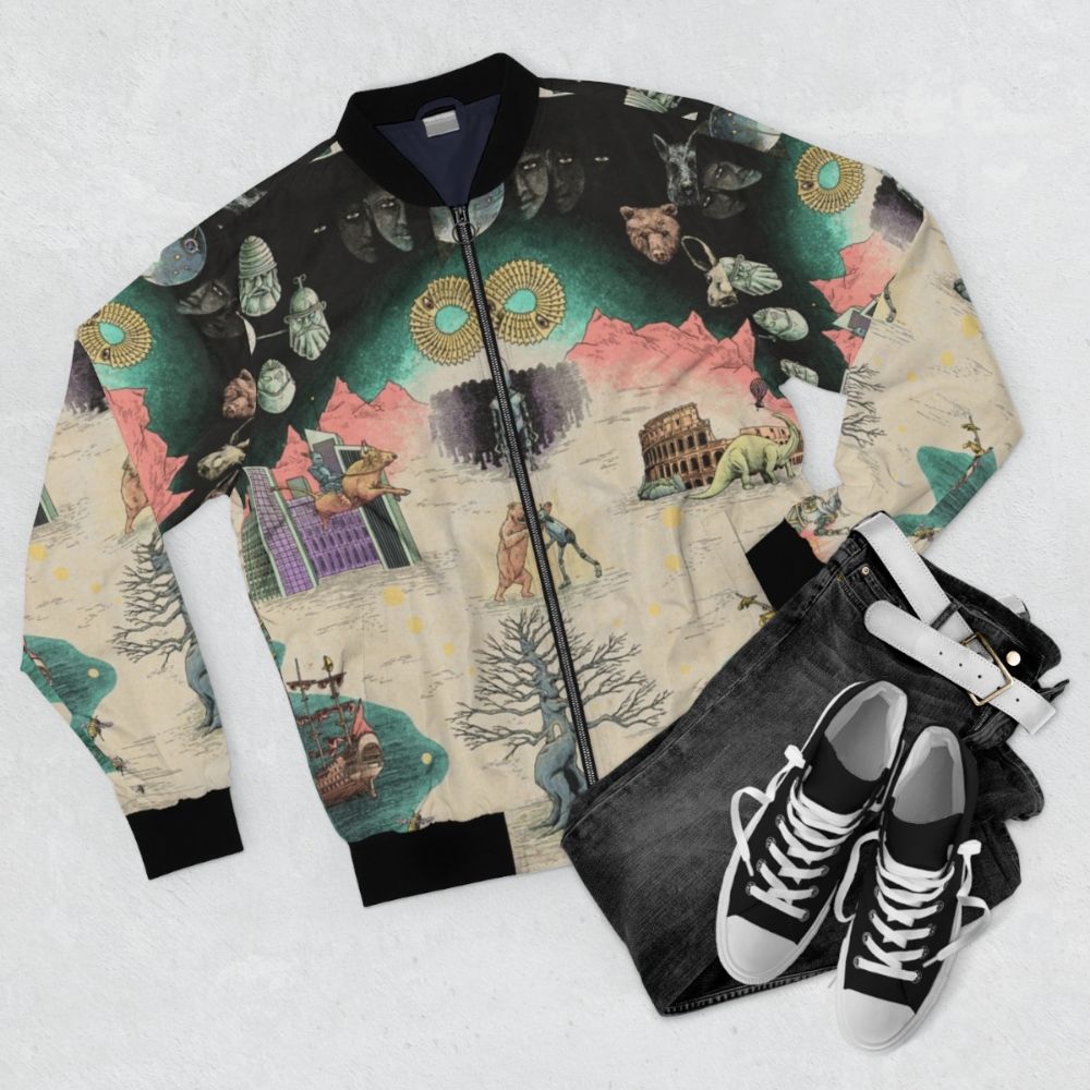 Dance Gavin Dance Bomber Jacket - Stylish and Comfortable Outerwear - Flat lay