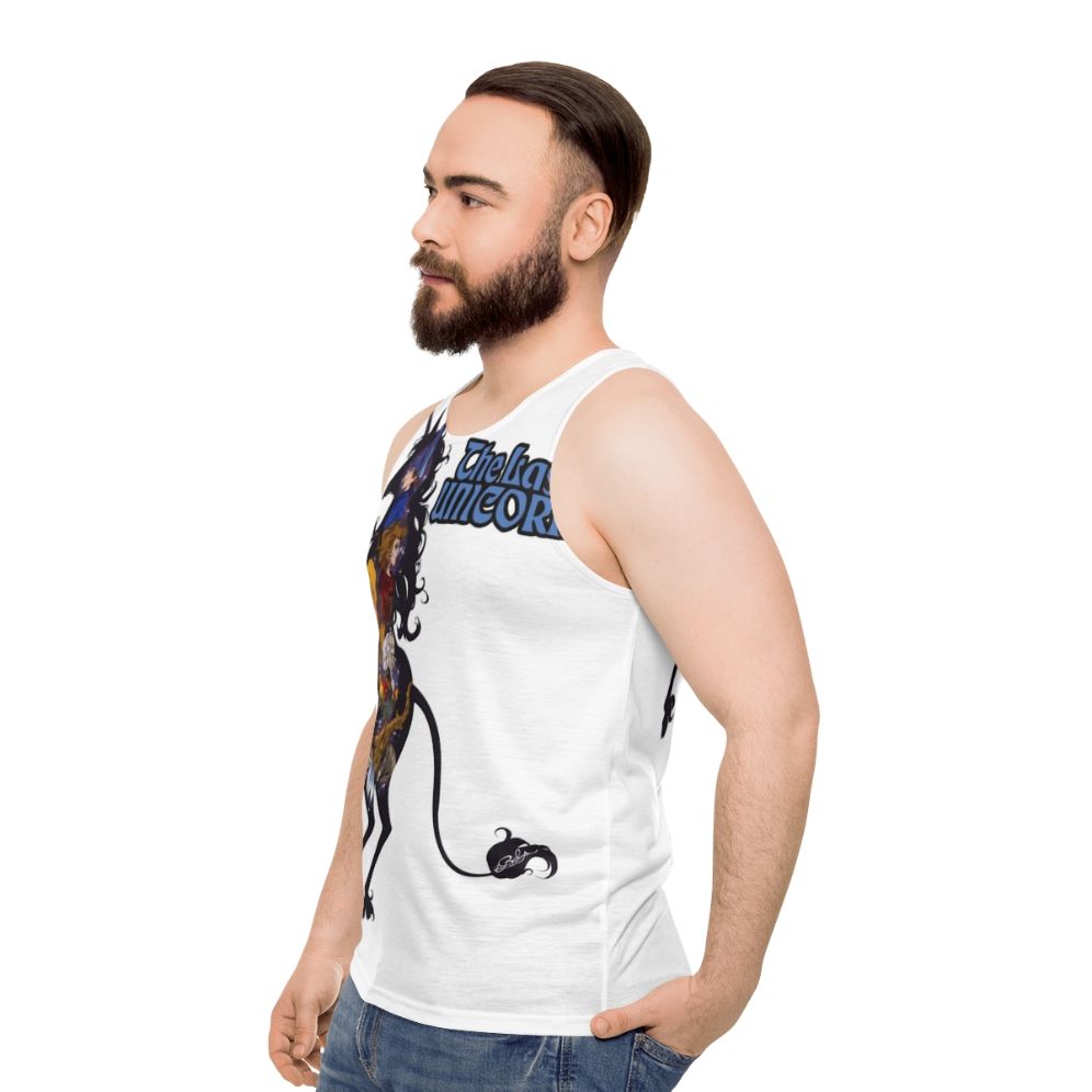 Unicorn Silhouette Unisex Tank Top - men side