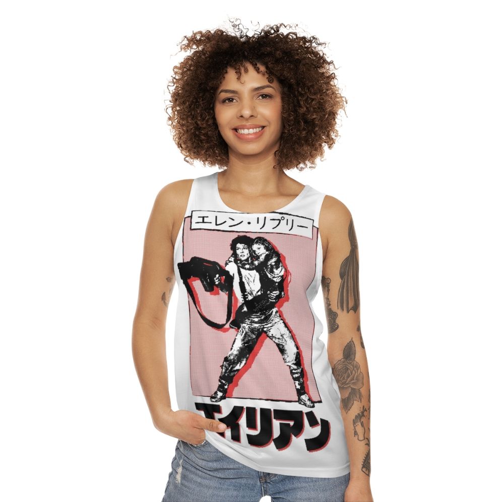 Retro Ellen Ripley Alien Movie Unisex Tank Top - women