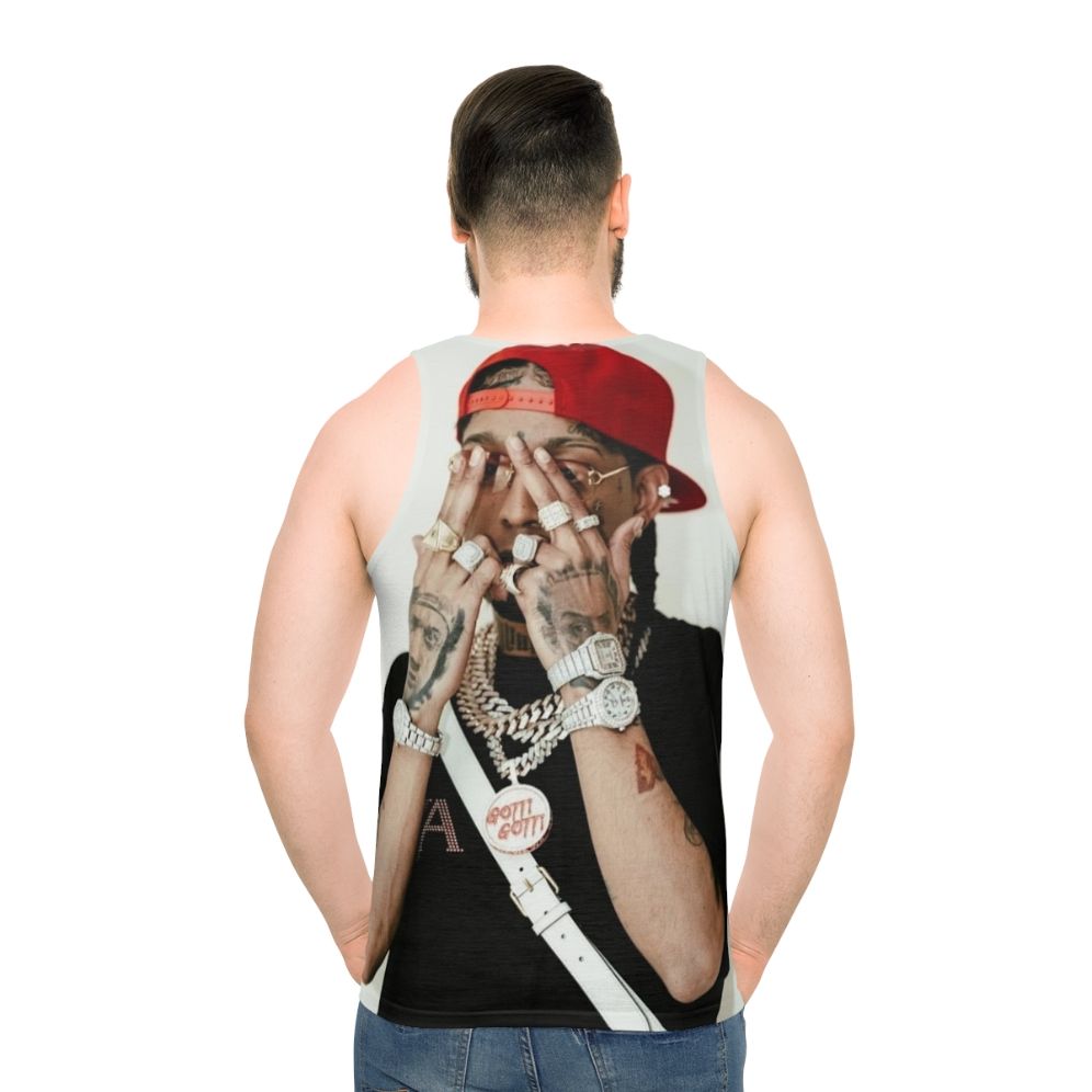 Rochyrd Unisex Graphic Tank Top - men back