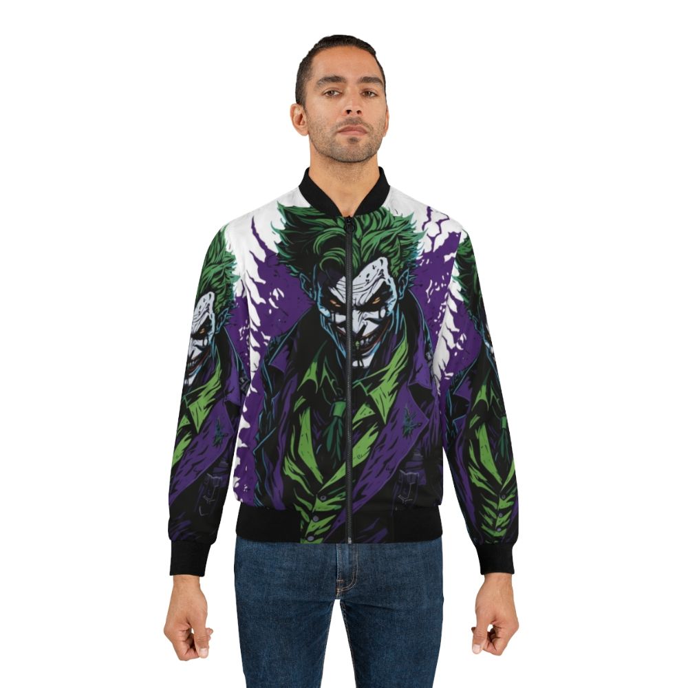 Joker bomber jacket featuring the iconic villain from Batman DC Comics - Lifestyle