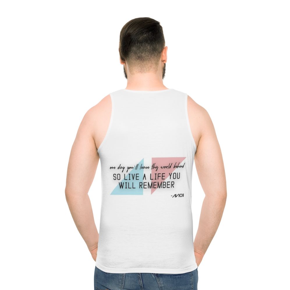 Avicii Tribute Unisex Tank Top - men back