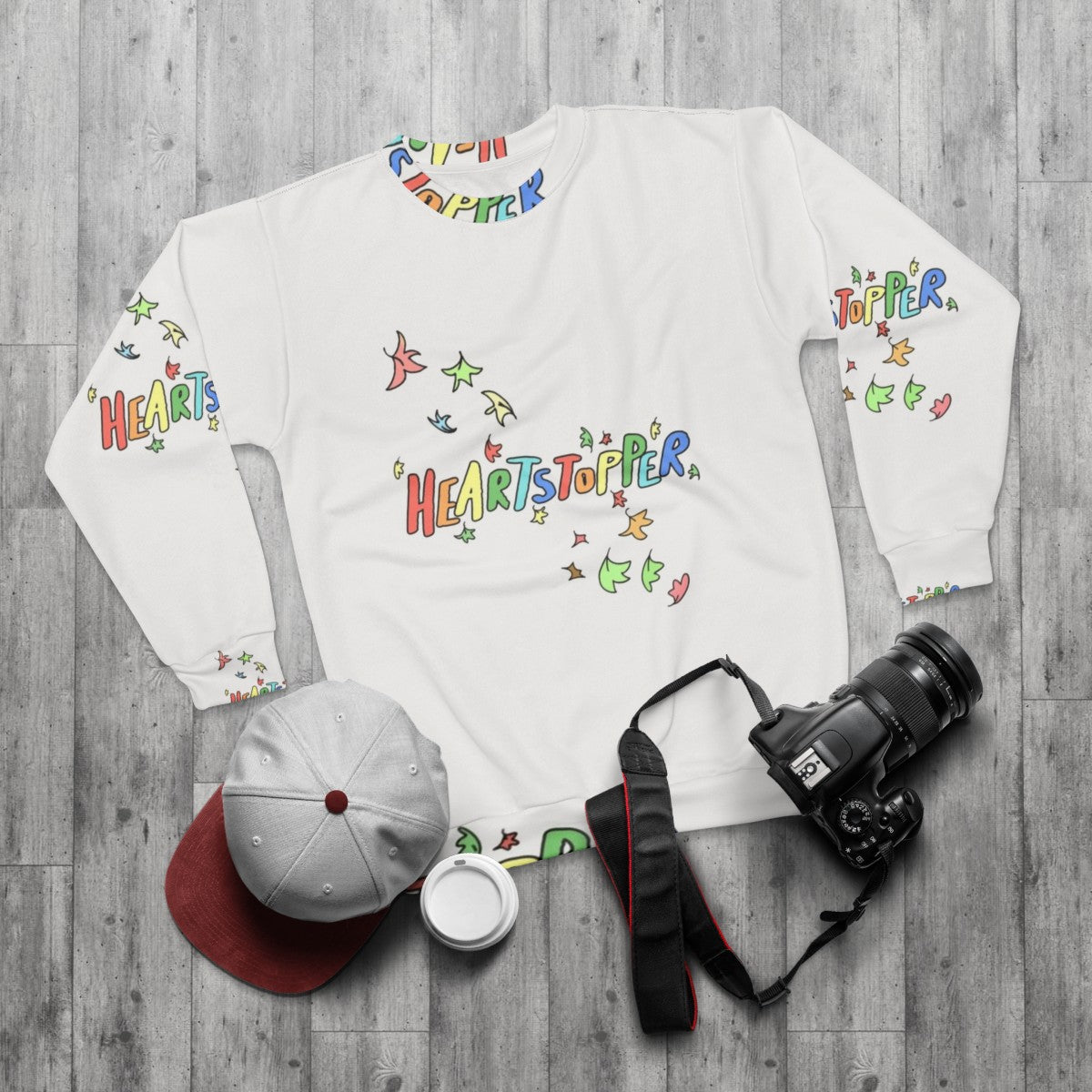 Heartstopper Autumn Leaves Sweatshirt - flat lay