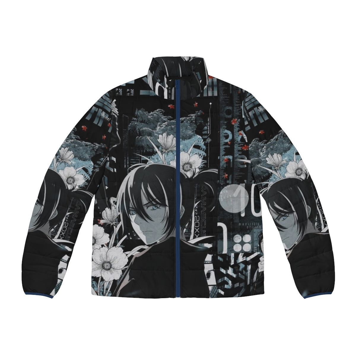 Noragami 5 Puffer Jacket with cute anime characters