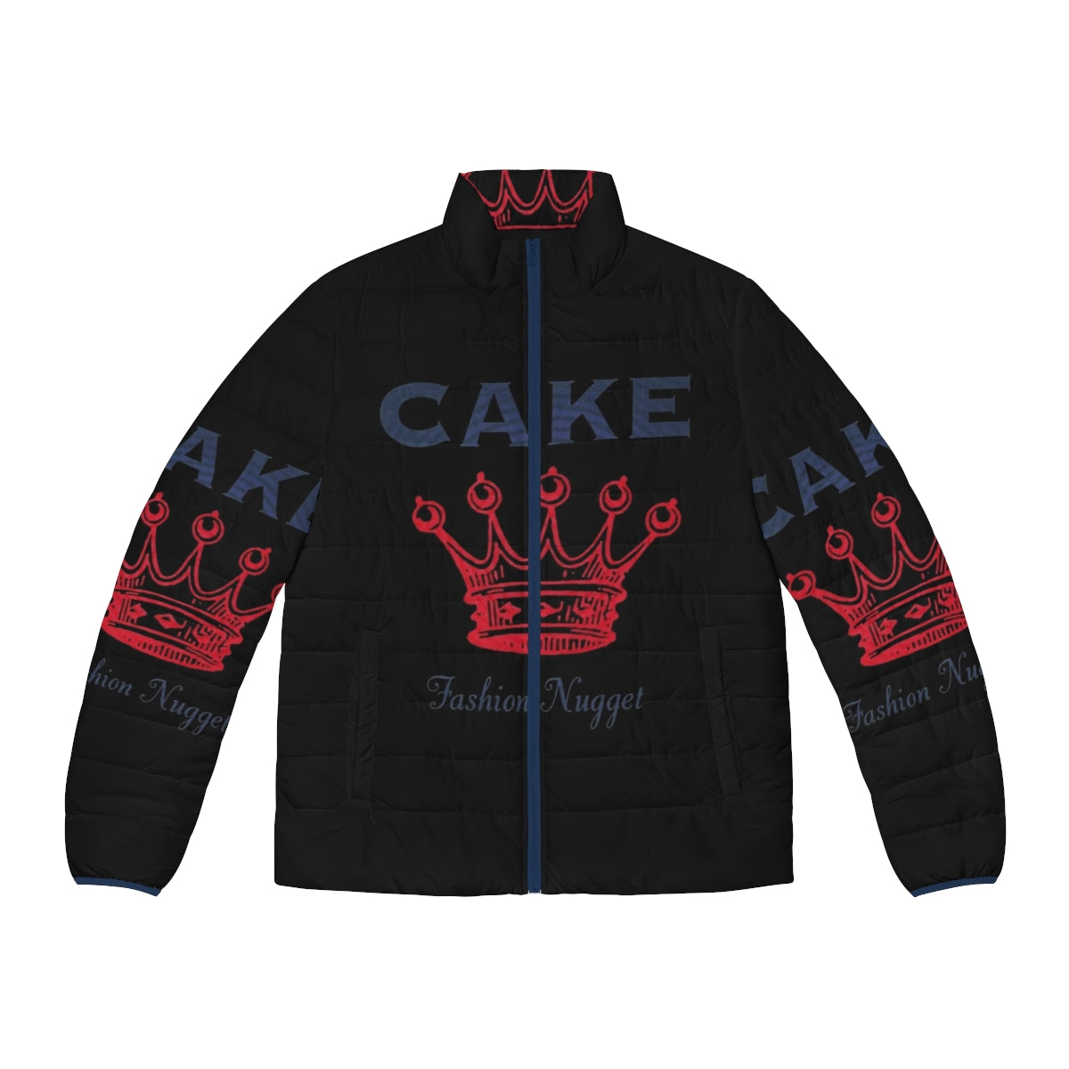 A fashionable and warm "Fashion Nugget" puffer jacket perfect for the Cake band fan