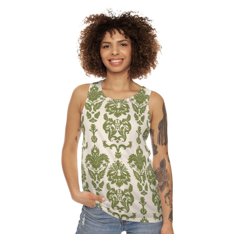 Unisex The Sound of Music Von Trapp Curtain Pattern Tank Top - women