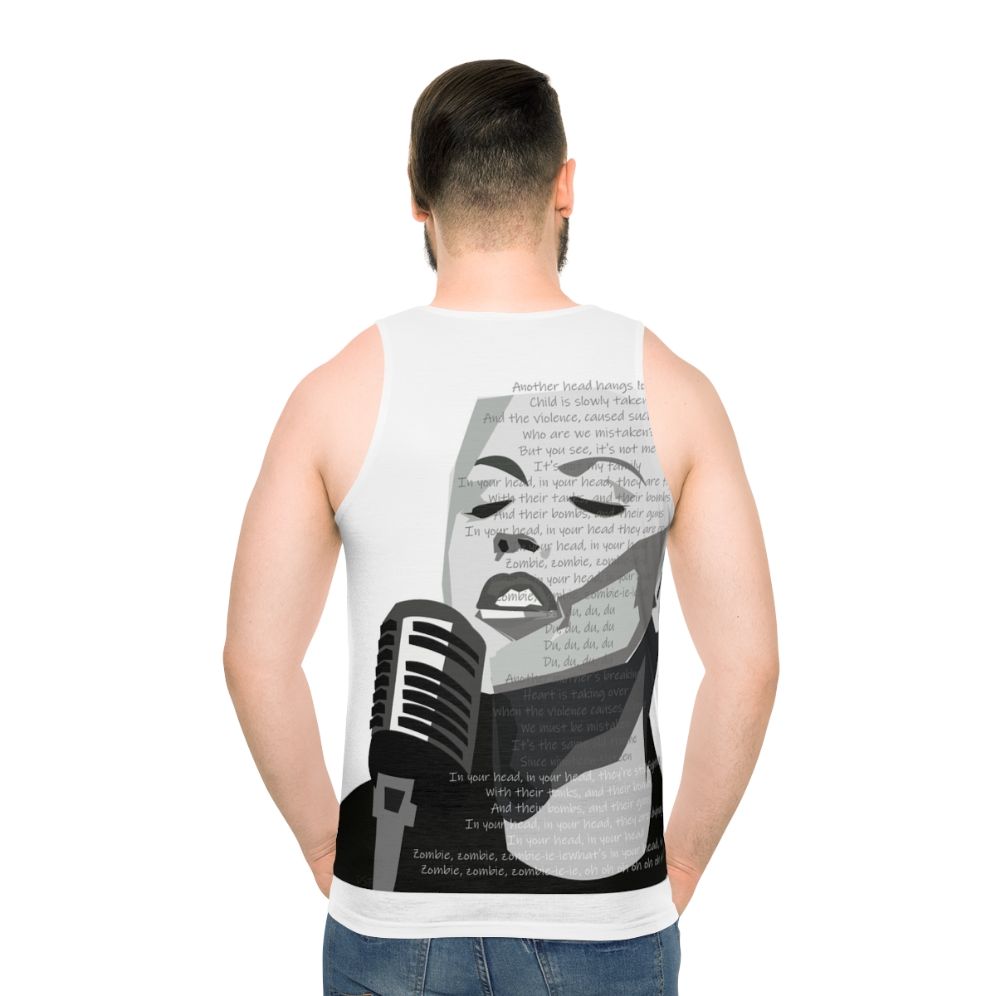 Delores O'Riordan Zombie Lyrics Unisex Tank Top - men back