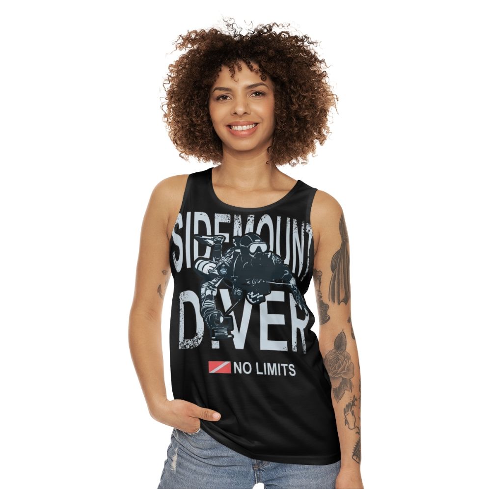 Sidemount diver technical diving unisex tank top - women