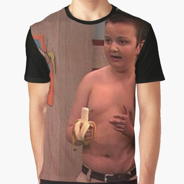 Gibby from iCarly graphic t-shirt design featuring the popular character