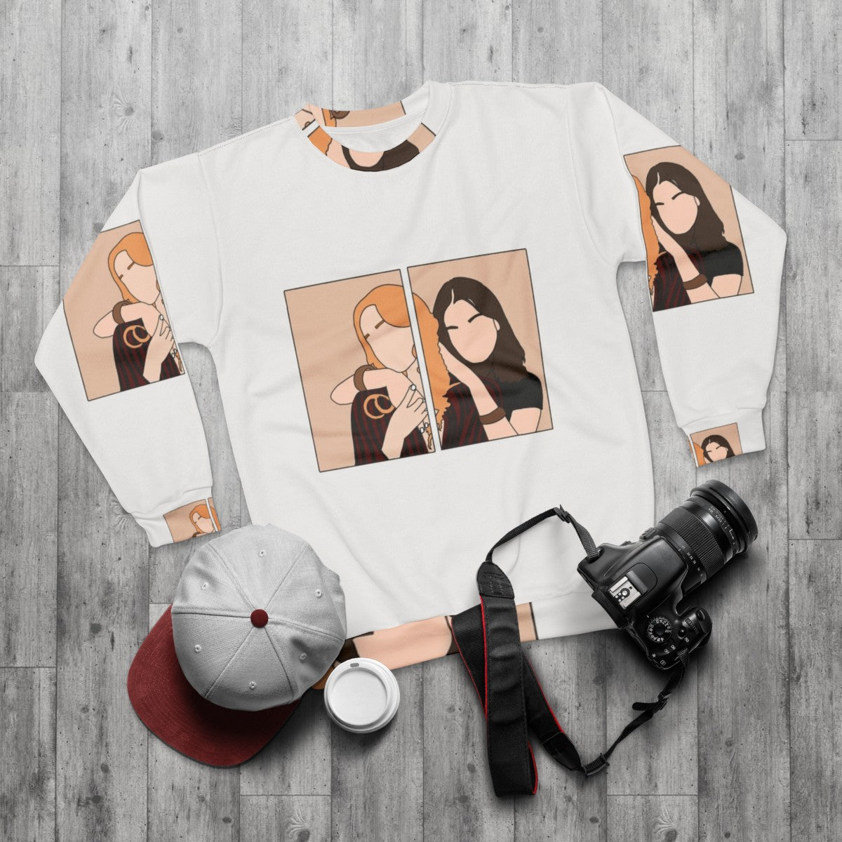 Sex Education Aimee and Maeve Sweatshirt - flat lay