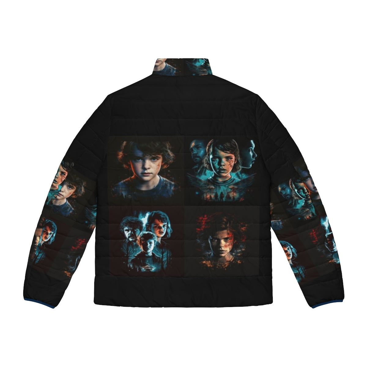 Stranger Things inspired puffer jacket, perfect for outdoor adventures - Back