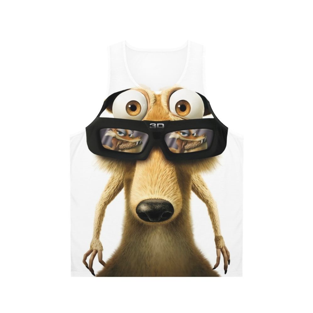 Unisex squirrel cartoon tank top