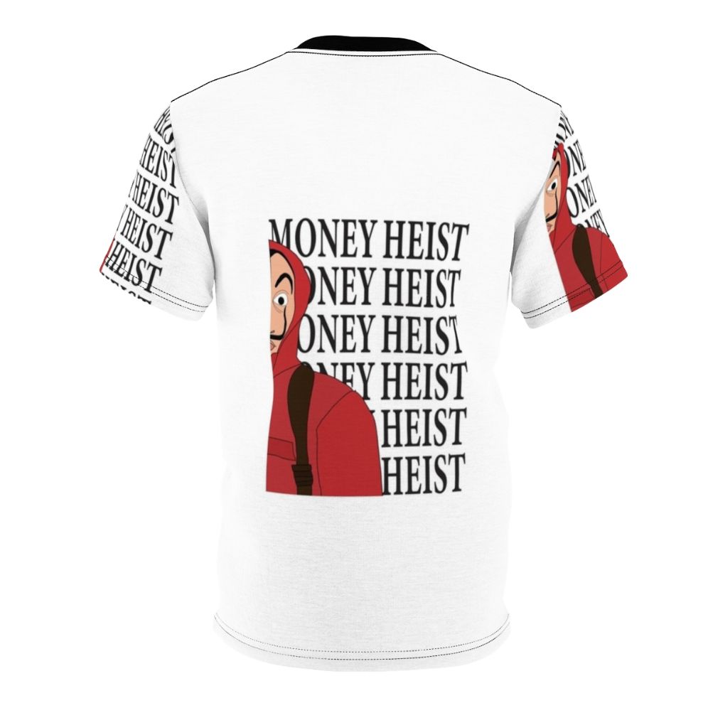 Money Heist Inspired T-shirt with Iconic Characters - Back