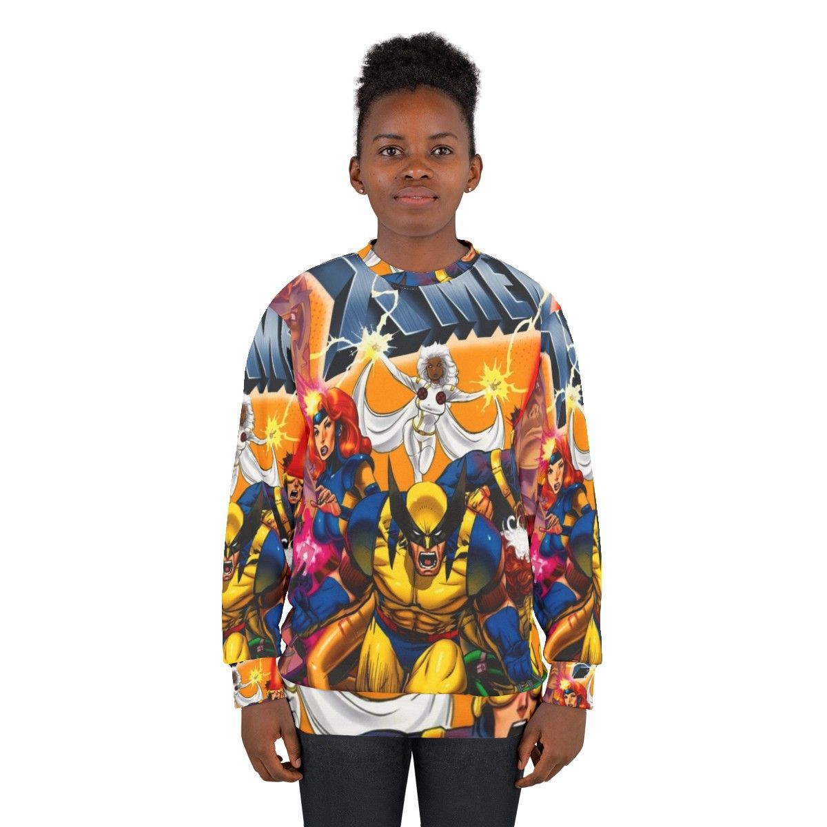 Ethereal sweatshirt for horror film and vintage XMen movie fans - women