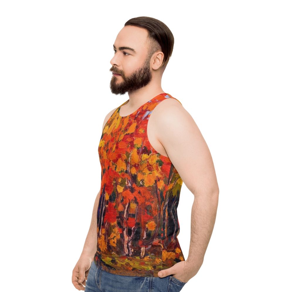 Tom Thomson Autumn Wood Unisex Tank Top - men side